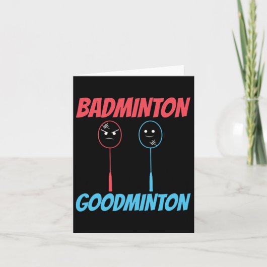 Carte Mème de raquette Badminton Goodminton (Devant)