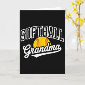 Carte Mémé de softball _1 (Fleur jaune)
