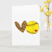 Carte Mème de softball Mémé coeur Mème d'une plaque de s (Fleur jaune)
