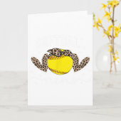 Carte Mème de softball Mémé coeur Mème d'une plaque de s (Fleur jaune)