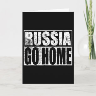 Carte Mème de soutien à l'Ukraine Russie rentre chez toi