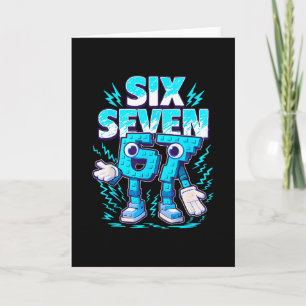 Carte Mème drôle 67 Six Sept 6 7 Garçons Brainrot italie