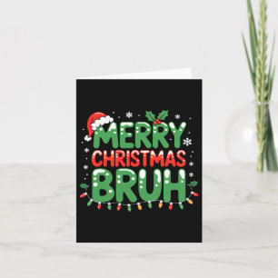 Carte Mème drôle de Bruh salutation de frère adolescents