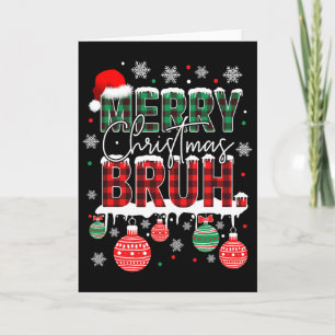Carte Mème drôle de Bruh salutation de frère ados garçon