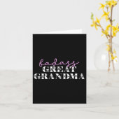 Carte Mémé drôle de crânes mignons D (Fleur jaune)