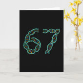 Carte Mème drôle numéro 67 Réplication ADN Science moléc (Fleur jaune)