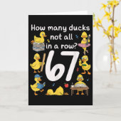 Carte Mème du professeur six sept 67 Canard drôle d'ense (Fleur jaune)