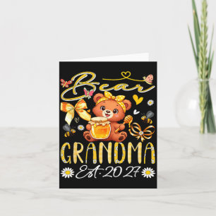 Carte Mémé Est 2027 Nœud Papillon Floral Fête Des Mères 