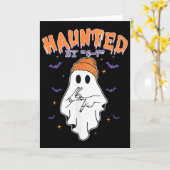 Carte Mème Halloween Hanté (Fleur jaune)