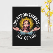 Carte Meme Jésus déçu de vous tous  (Fleur jaune)