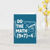 Carte Mémé Math 67 Pemdas Illustration Élémentaire (Fleur jaune)