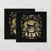 Carte Même mon café est plus fort que l'armée (Devant / Derrière)