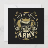 Carte Même mon café est plus fort que l'armée (Dos)
