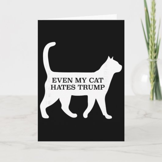 Carte Même mon chat déteste Trump (Devant)