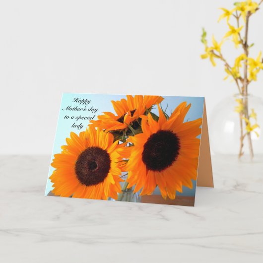 CARTE MÊME SI VOUS N'ÊTES PAS MA MÈRE (Fleur jaune)