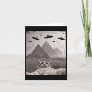 Carte Mème Ufo Chat - Selfie Chat Drôle Avec Ufos