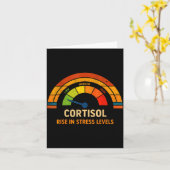 Carte Mème V drôle de niveaux de cortisol bas (Fleur jaune)