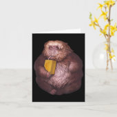 Carte Mème Xing Xing Monkey - Drôle conception virale (Fleur jaune)