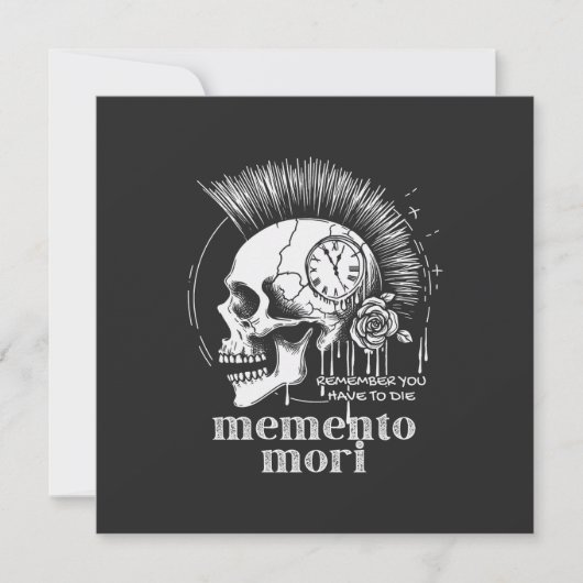Carte Memento Mori (Devant)