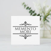 Carte Memento Mori (Debout devant)