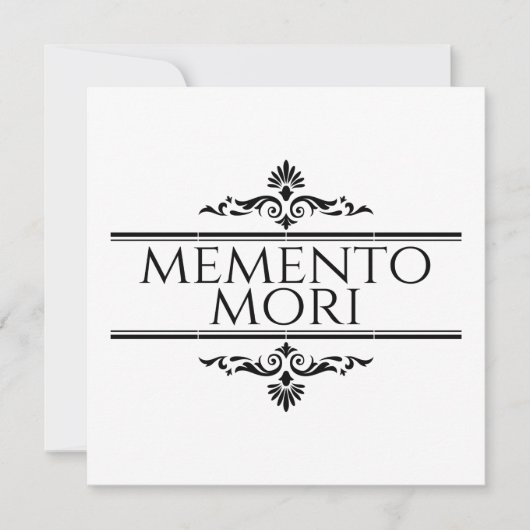Carte Memento Mori (Devant)