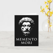 Carte Memento Mori Avec Marcus Aurelius Head (Fleur jaune)