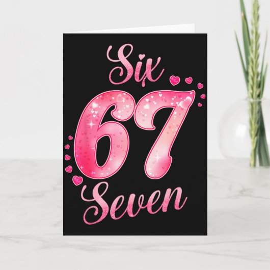 Carte Memes 6 Et 7 Six Sept Mignons Amour Saint-Valentin (Devant)