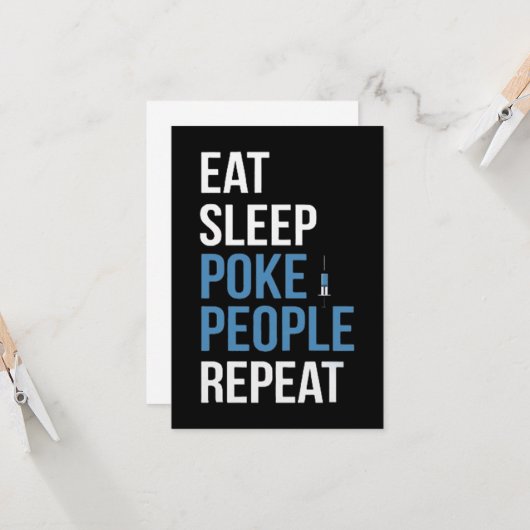 Carte Mèmes de phlébotomie (Devant/Arrière en situation)