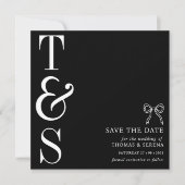 Carte Mémo à plat pour Sauvegarder la Date (Devant)