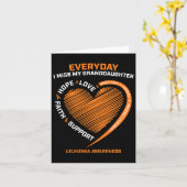 Carte Mémoire affectueuse Petite-fille Sensibilisation à (Fleur jaune)