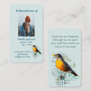 Carte mémoire American Robin Bird Art
