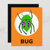 Carte mémoire BUG Halloween (Devant / Derrière)