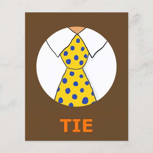 Carte mémoire cravate pour le mot syllabe initial  (Devant)