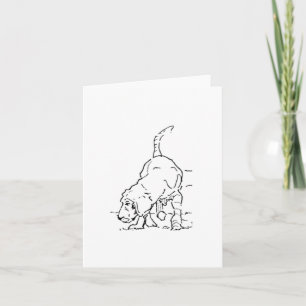 Carte Mémoire d'amour pour les chiens, illustration de B