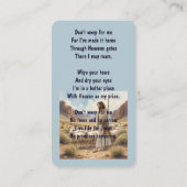 Carte mémoire de Jésus Berger Sheep (Dos)