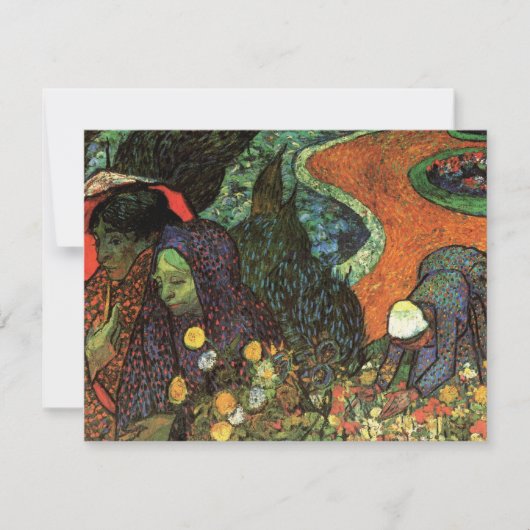 Carte Mémoire du jardin à Etten par Vincent van Gogh (Devant)