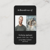 Carte mémoire Memorial Baseball Sport (Devant)