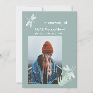 Carte mémoire Memorial Watercolor