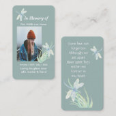 Carte mémoire Memorial Watercolor (Devant / Derrière)