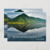 Carte mémoire Psalm 46 10 Écritures (Devant / Derrière)