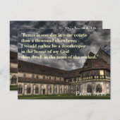 Carte mémoire Psalm 84:10 Écriture (Devant / Derrière)