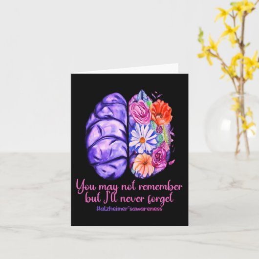 Carte Mémoires Importent Alzheimer Violet Prix Alzheime (Fleur jaune)