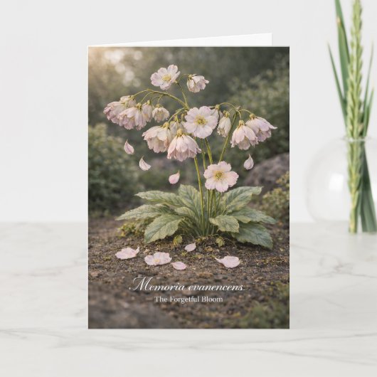 Carte Memoria Evanescens – La Fleur Botanique Forgetful (Devant)
