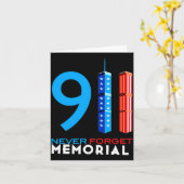 Carte mémorial 911 mémorial 911 (Fleur jaune)