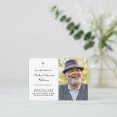 Carte Memorial avec funérailles photo (Debout devant)