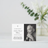 Carte Memorial avec funérailles photo (Debout devant)