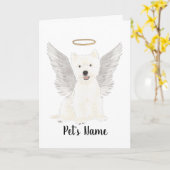 Carte Mémorial commémoratif des Terrier de West Highland (Fleur jaune)