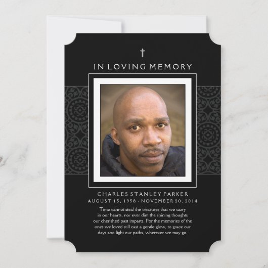 Carte Mémorial - Croix - Merci Sympathie Retour (Devant)