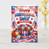 Carte Memorial Day (Fleur jaune)