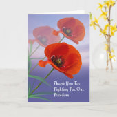 Carte Memorial Day avec des pavois (Fleur jaune)